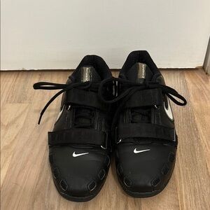 Nike Men’s Romaleos 2 Black Weightlifting Lifting Shoes, Size 9.5